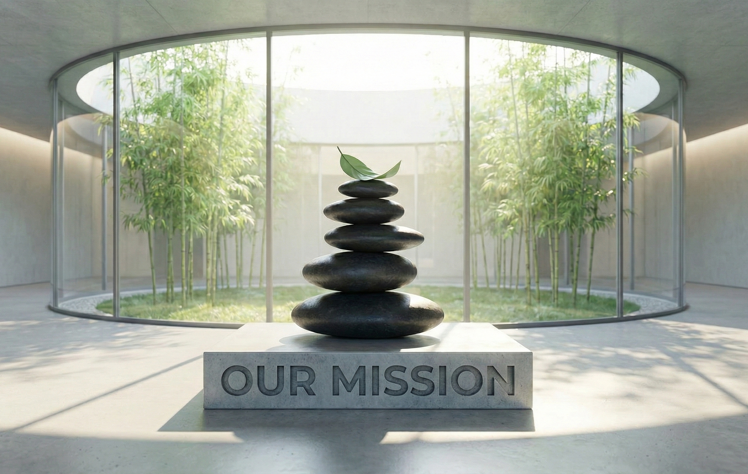 Instructors guiding students through mindful practices